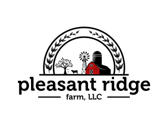 Pleasant Ridge Farm, LLC logo design by almaula