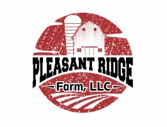 Pleasant Ridge Farm, LLC logo design by up2date