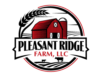 Pleasant Ridge Farm, LLC logo design by jaize