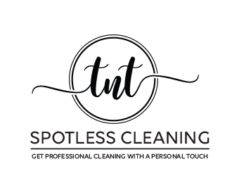 T N T Spotless Cleaning logo design by adm3
