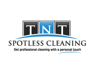 T N T Spotless Cleaning logo design by akilis13
