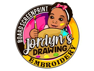 Jordyn’s Drawing Board Screenprint and Embroidery  logo design by veron