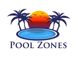Pool Zones logo design by AamirKhan