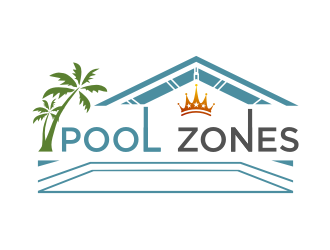 Pool Zones Logo Design
