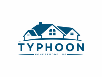 Typhoon Home Remodeling  logo design by Mahrein