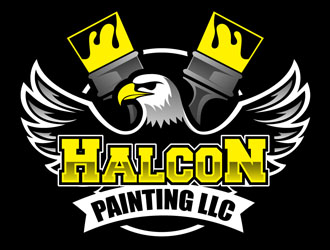 Halcon Painting LLC  logo design by DreamLogoDesign