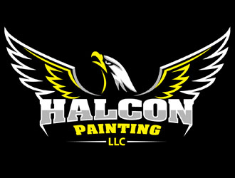 Halcon Painting LLC  logo design by DreamLogoDesign