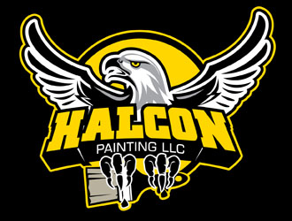 Halcon Painting LLC  logo design by DreamLogoDesign