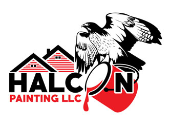 Halcon Painting LLC  logo design by DreamLogoDesign