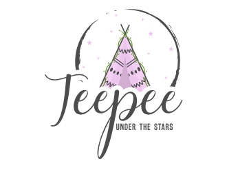Teepee Under The Stars logo design by MonkDesign