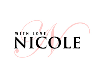 WITH LOVE, NICOLE logo design by AamirKhan
