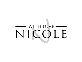 WITH LOVE, NICOLE logo design by pel4ngi