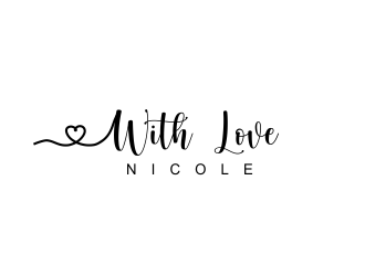 WITH LOVE, NICOLE logo design by oke2angconcept