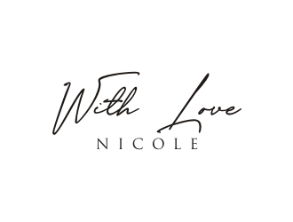 WITH LOVE, NICOLE logo design by asyqh