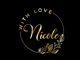 WITH LOVE, NICOLE logo design by MonkDesign