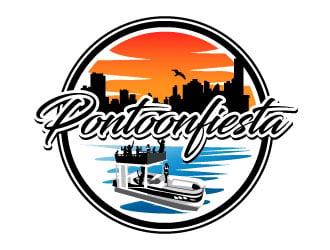 PONTOONFIESTA logo design by Suvendu