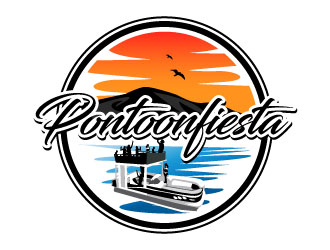 PONTOONFIESTA logo design by Suvendu