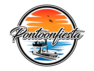 PONTOONFIESTA logo design by Suvendu