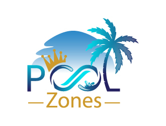 Pool Zones logo design by drifelm