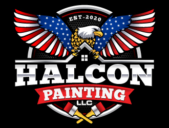 Halcon Painting LLC  logo design by LucidSketch