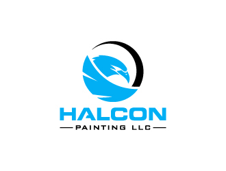 Halcon Painting LLC  logo design by pencilhand
