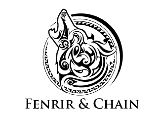 Fenrir & Chain logo design by AamirKhan