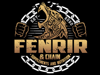 Fenrir & Chain logo design by DreamLogoDesign