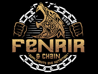 Fenrir & Chain logo design by DreamLogoDesign