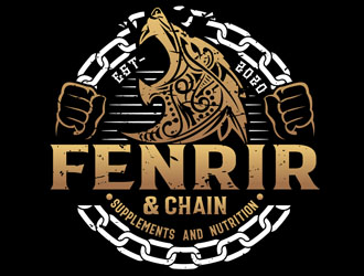 Fenrir & Chain logo design by DreamLogoDesign