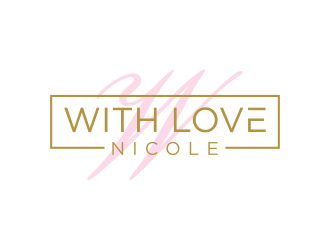 WITH LOVE, NICOLE logo design by mukleyRx