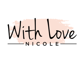 WITH LOVE, NICOLE logo design by puthreeone