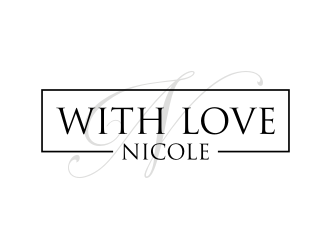 WITH LOVE, NICOLE logo design by Franky.
