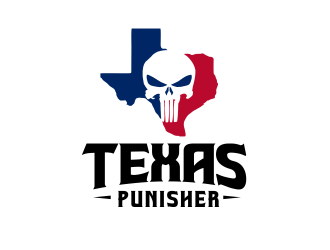 Texas Punisher logo design by M J