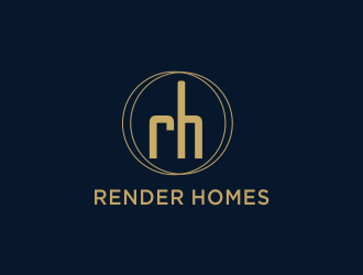 Render Homes logo design by Mahrein