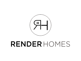 Render Homes logo design by MUNAROH