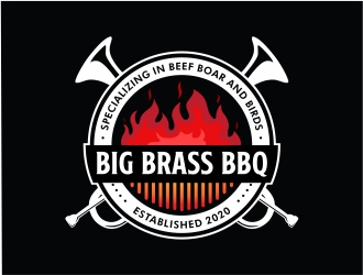 Big Brass BBQ logo design by Mardhi