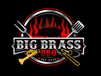 Big Brass BBQ logo design by Suvendu
