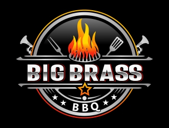 Big Brass BBQ logo design by AnandArts