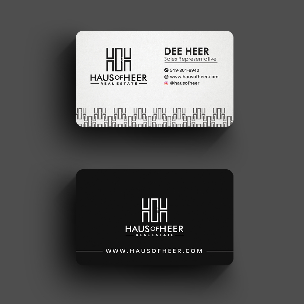 Haus of Heer also known as HOH (short form) logo design by DreamLogoDesign