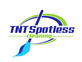 T N T Spotless Cleaning logo design by AamirKhan