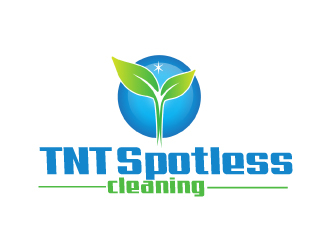 T N T Spotless Cleaning logo design by AamirKhan