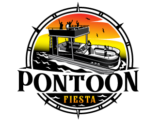 PONTOONFIESTA logo design by Suvendu