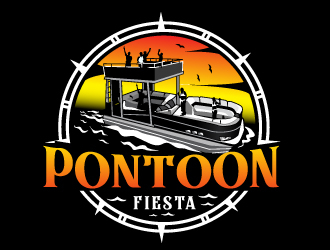 PONTOONFIESTA logo design by Suvendu