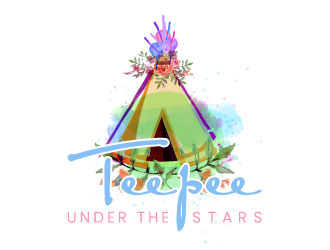 Teepee Under The Stars logo design by aryamaity