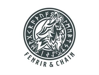 Fenrir & Chain logo design by Alfatih05