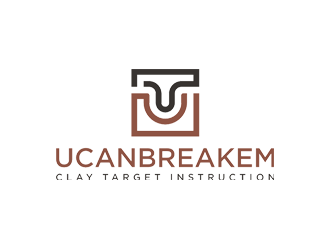  UCANBREAKEM clay target instruction  logo design by Rizqy