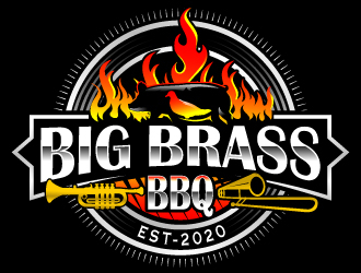 Big Brass BBQ logo design by Suvendu
