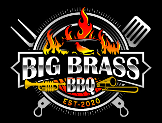 Big Brass BBQ logo design by Suvendu