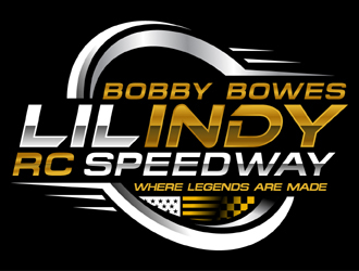 Bobby Bowes  lil Indy rc speedway  Where legends are made logo design by MAXR
