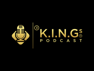  3 K.I.N.G.G.Gs Podcast logo design by santrie